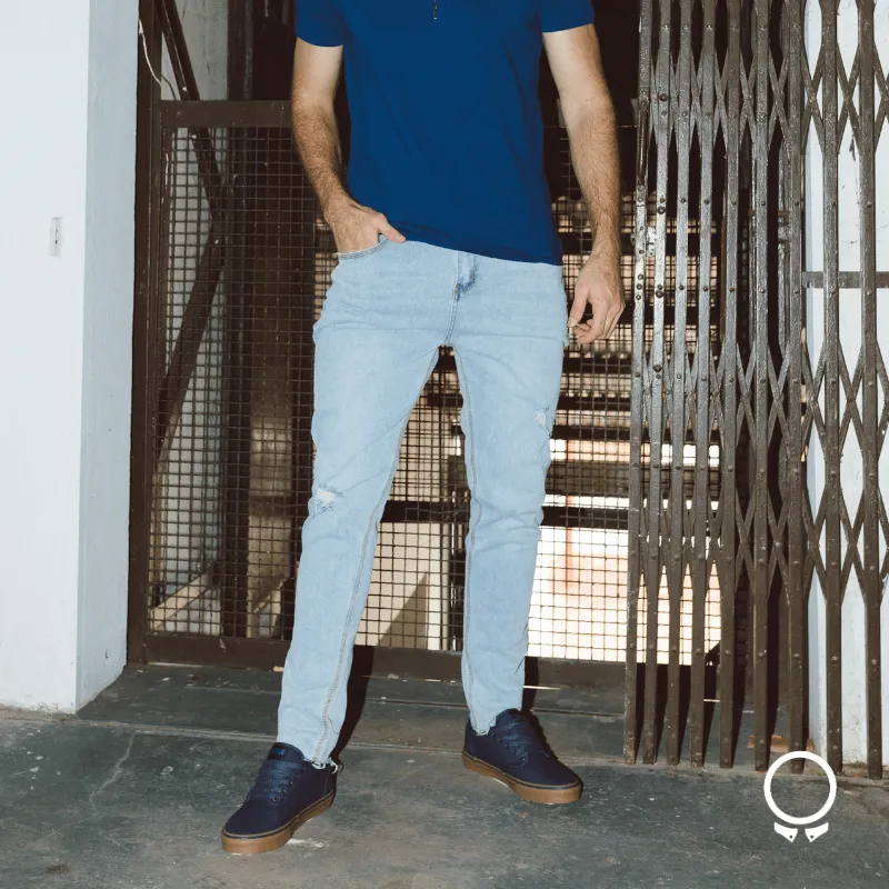 JEANS CROP SKINNY TIAGO N+ CELESTE
