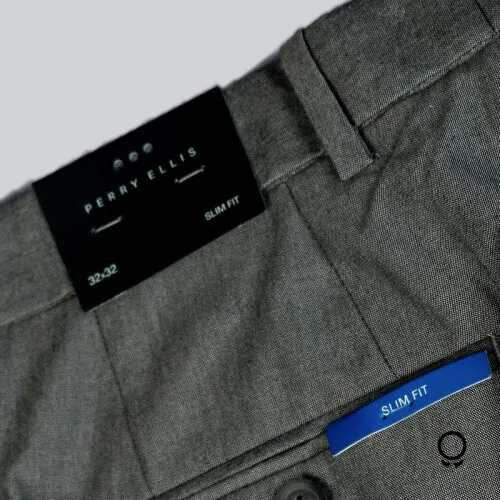 PANTALON CASUAL PERRY ELLIS GRIS