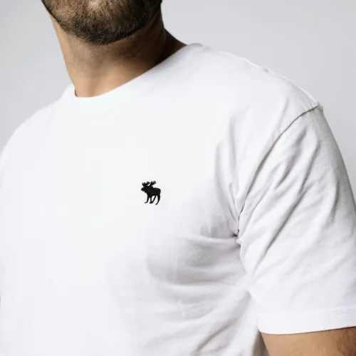 REMERA ABERCROMBIE OVERSIZE BLANCA