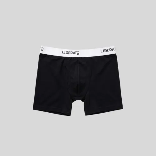 BOXER LIBERATO BASICS CON GOMA BLANCA NEGRO