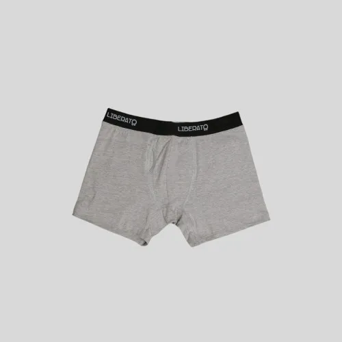BOXER LIBERATO BASICS GOMA NEGRA GRIS