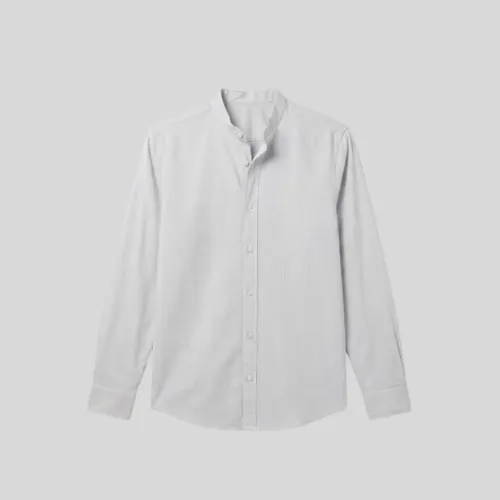 CAMISA LIBERATO BASICS MAO MANGAS LARGAS GRIS