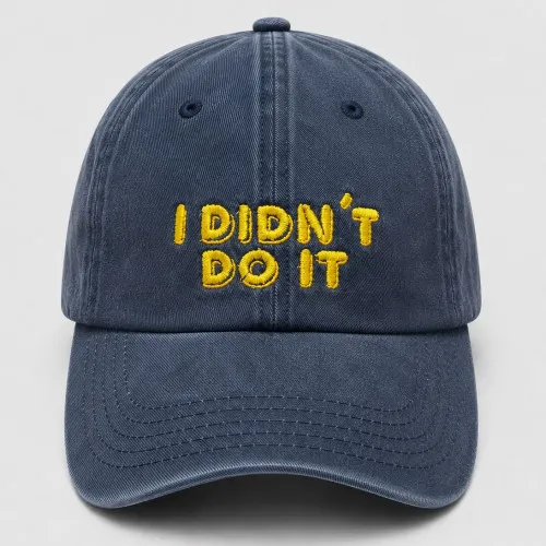 GORRA LOOP AZUL MARINO I DIDN"T DO IT