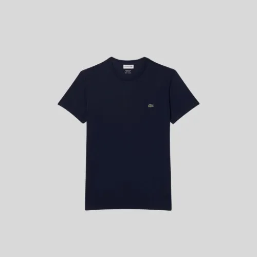 REMERA CUELLO REDONDO LACOSTE AZUL MARINO