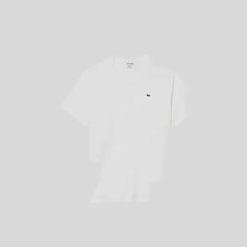 REMERA CUELLO REDONDO LACOSTE BLANCA