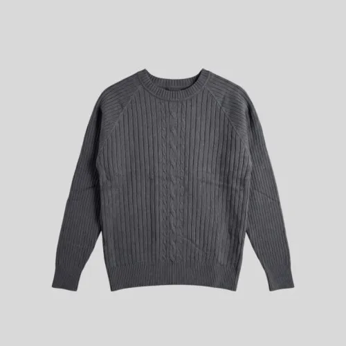 SWEATER LIBERATO CUELLO REDONDO GRIS OSCURO