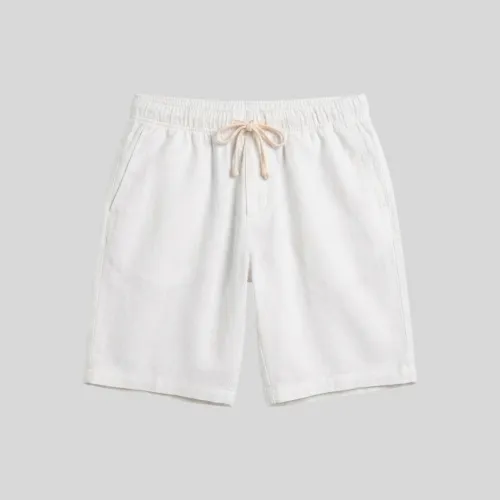 BERMUDA LIBERATO BASICS CON GOMA DE LINO BLANCO