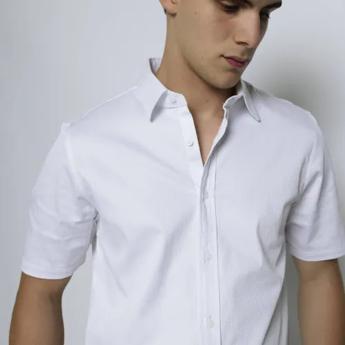 CAMISA LIBERATO MANGAS CORTAS BLANCA