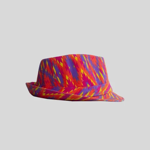 SOMBRERO LIBERATO FUCSIA CON LILA