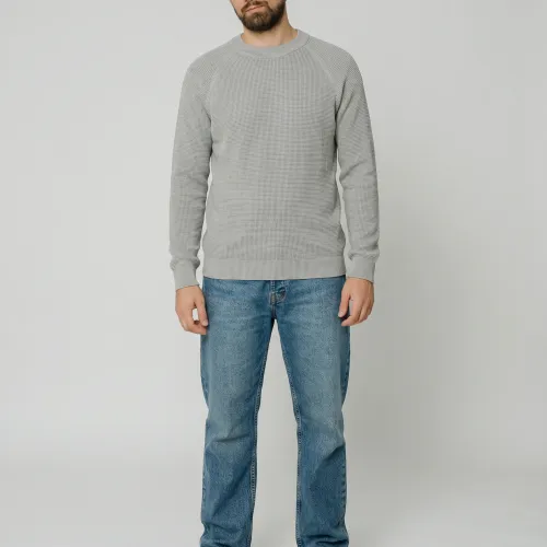 SWEATER LIBERATO CUELLO REDONDO GRIS