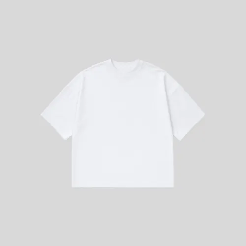 REMERA LIBERATO BASICS BOXY FIT PREMIUM BLANCA