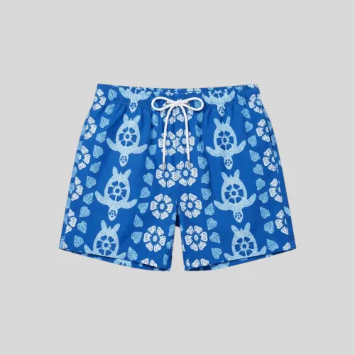 SHORT DE BAÑO LIBERATO BASICS AZUL TORTUGAS MARINAS