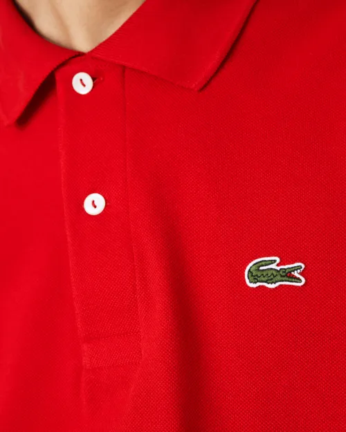 REMERA CUELLO POLO LACOSTE ROJA