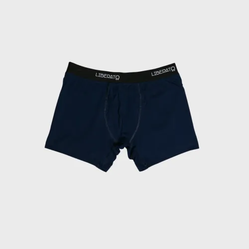 BOXER LIBERATO BASICS GOMA NEGRA  AZUL MARINO