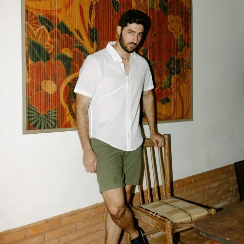 CAMISA LIBERATO BASICS MANGAS CORTAS BLANCA