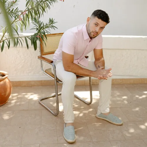 CAMISA LIBERATO BASICS MANGAS CORTAS ROSADA