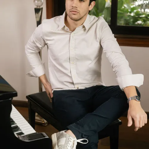 CAMISA LIBERATO BASICS MANGAS LARGAS BLANCA