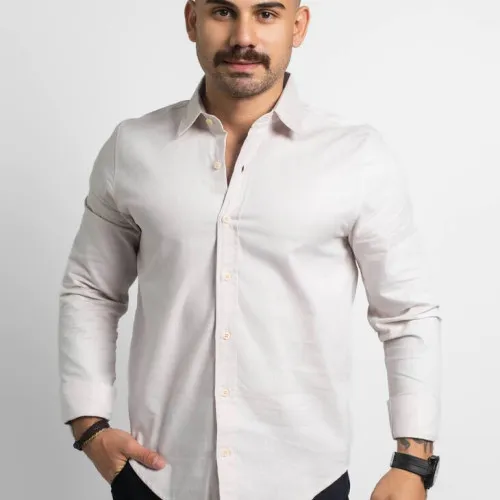 CAMISA LIBERATO BASICS MANGAS LARGAS BLANCA