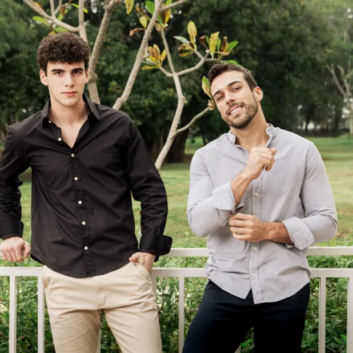 CAMISA LIBERATO BASICS MAO MANGAS LARGAS GRIS JASPEADA