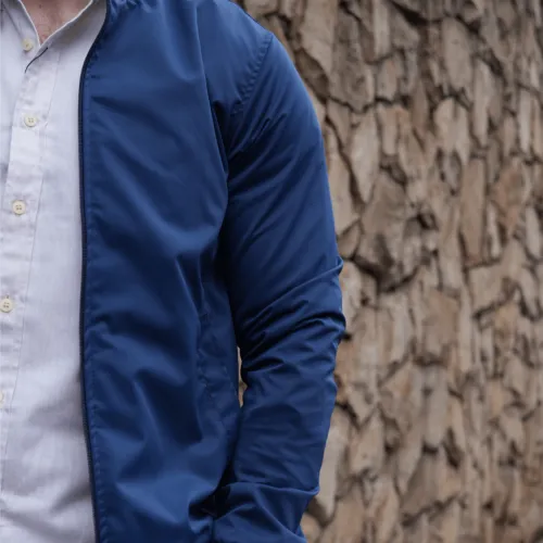 BOMBER JACKET LIBERATO BASICS AZUL MARINO